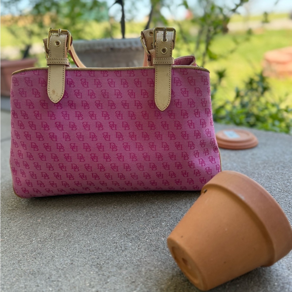 Authentic Dooney & Bourke Pink Tote Bag - Picture 11 of 16